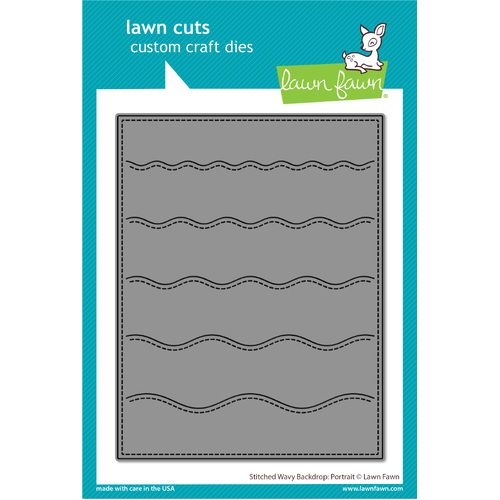 Lawn Fawn Stitched Wavy Backdrop - Portrait Die
