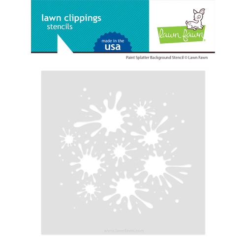 Lawn Fawn Paint Splatter Background Stencil