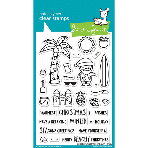 Lawn Fawn Beachy Christmas Stamp