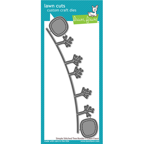Lawn Fawn Simple Stitched Tree Border Die