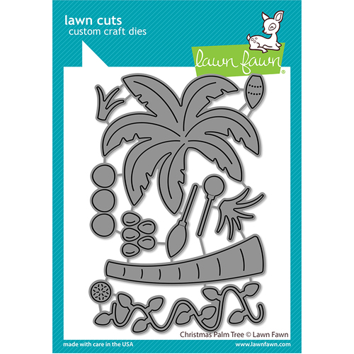 Lawn Fawn Christmas Palm Tree Die