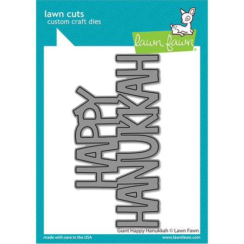 Lawn Fawn Giant Happy Hanukkah Die