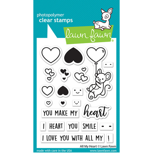 Lawn Fawn All My Heart Stamp