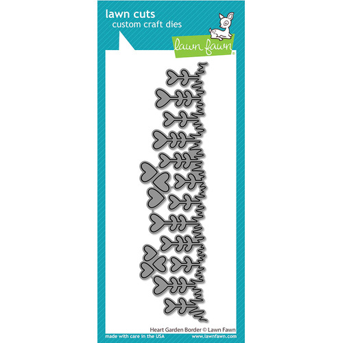 Lawn Fawn Heart Garden Border Die
