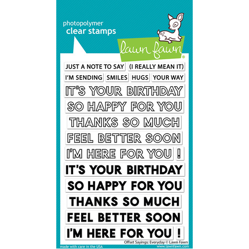 Lawn Fawn Offset Sayings : Everyday Stamp
