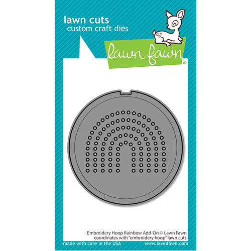 Lawn Fawn Embroidery Hoop Rainbow Add-On Die