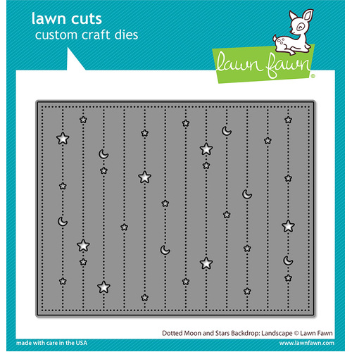 Lawn Fawn Dotted Moon & Stars Backdrop - Landscape Die