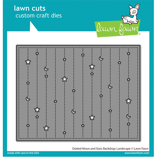 Lawn Fawn Dotted Moon & Stars Backdrop : Landscape Die