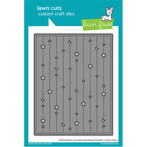 Lawn Fawn Dotted Moon & Stars Backdrop : Portrait Die