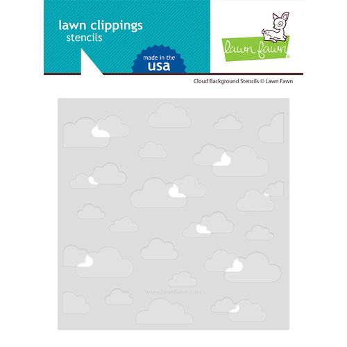 Lawn Fawn Cloud Background Stencils