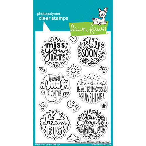 Lawn Fawn More Magic Messages Stamp