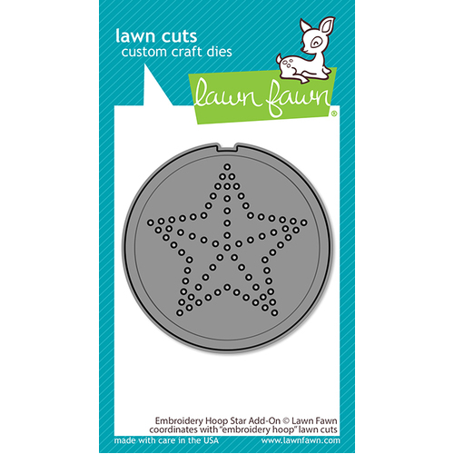 Lawn Fawn Embroidery Hoop Star Add-on Die