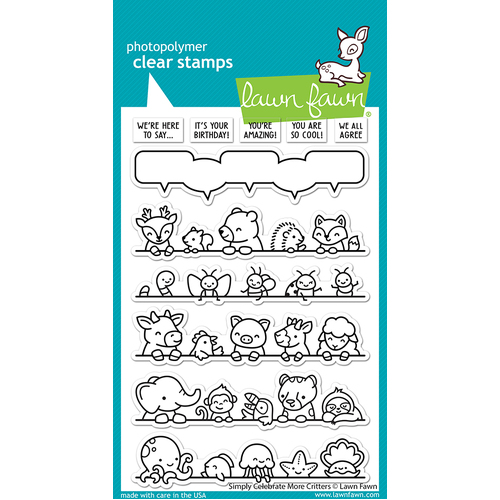 Lawn Fawn Simply Celebrate More Critters Stamp