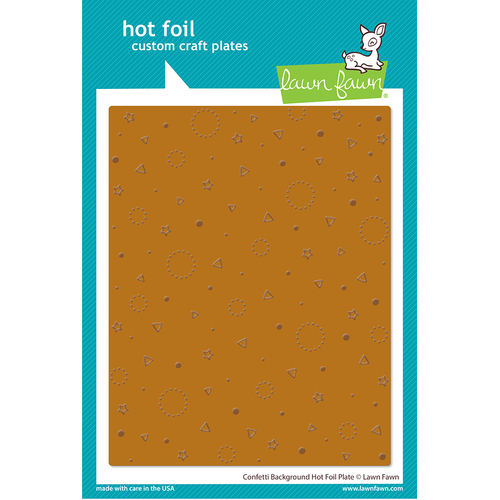 Lawn Fawn Confetti Background Hot Foil Plate