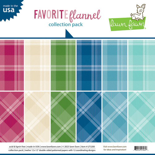 Lawn Fawn Favorite Flannel Collection Pack
