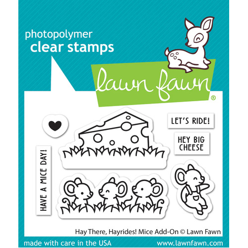 Lawn Fawn Hay There, Hayrides! Mice add-on Stamp