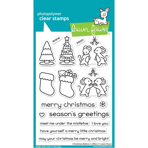 Lawn Fawn Christmas Before 'n Afters Stamp