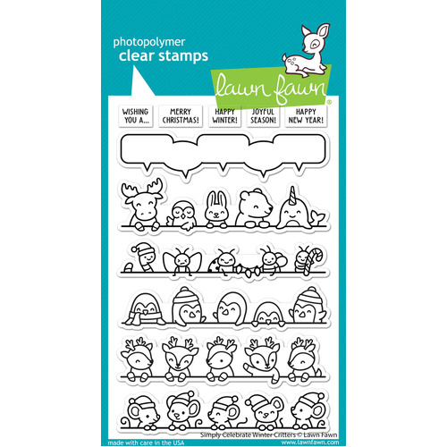 Lawn Fawn Simply Celebrate Winter Critters Stamp