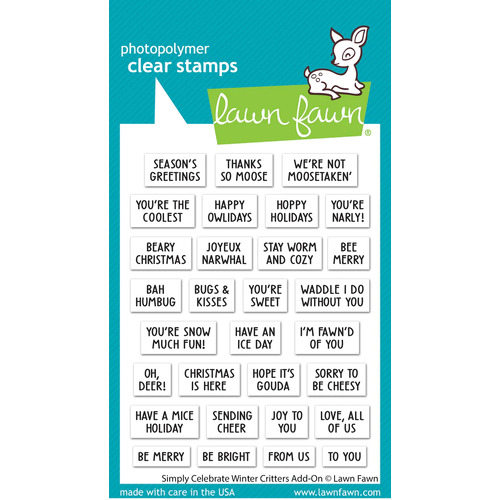 Lawn Fawn Simply Celebrate Winter Critters Add-on Stamp
