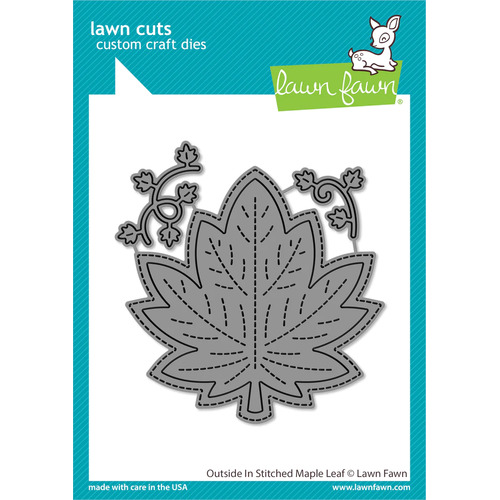 Lawn Fawn Outside in Stitched Maple Leaf Die