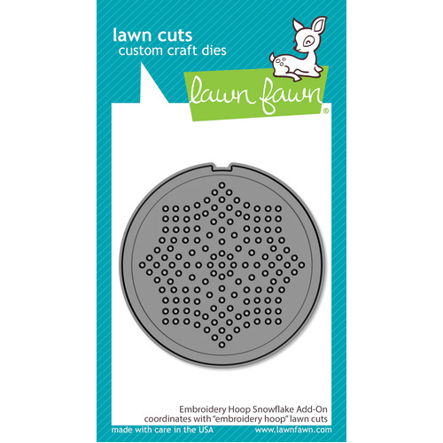 Lawn Fawn Embroidery Hoop Snowflake Add-on Die