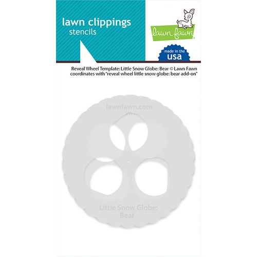 Lawn Fawn Reveal Wheel Little Snow Globe - Bear Templates
