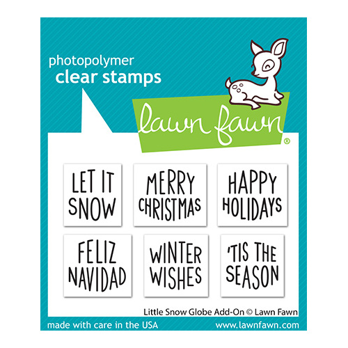 Lawn Fawn Little Snow Globe Add On Stamp