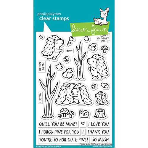 Lawn Fawn Porcu-pine For You Stamp