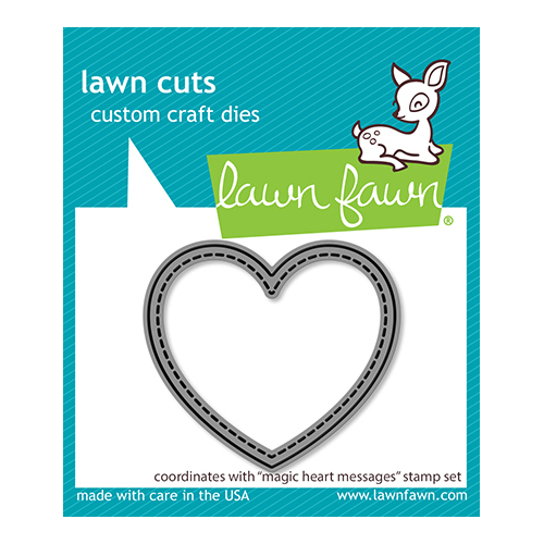Lawn Fawn Magic Heart Messages Die