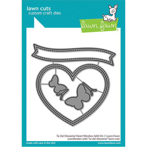 Lawn Fawn Ta-da! Diorama! Heart Window Add-on Die