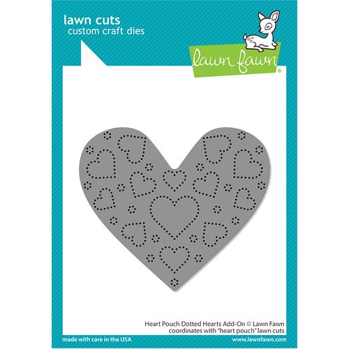 Lawn Fawn Heart Pouch Dotted Hearts Add-On Die