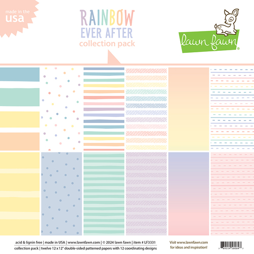 Lawn Fawn Rainbow Ever After Collection Pack