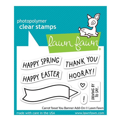 Lawn Fawn Carrot 'bout You Banner Add-on Stamp