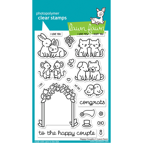 Lawn Fawn Happy Couples Stamp