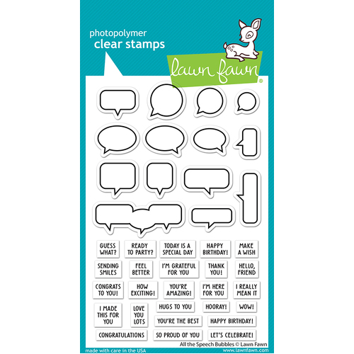 Lawn Fawn All The Speech Bubbles Stamp