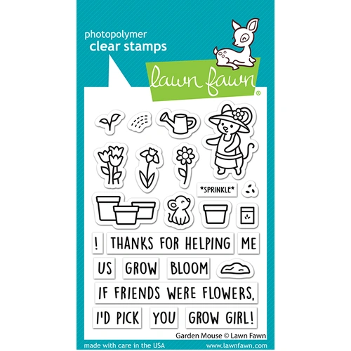 Lawn Fawn Garden Mouse Stamp