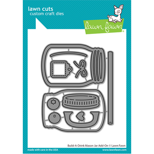 Lawn Fawn Build-A-Drink Mason Jar Add-On Die