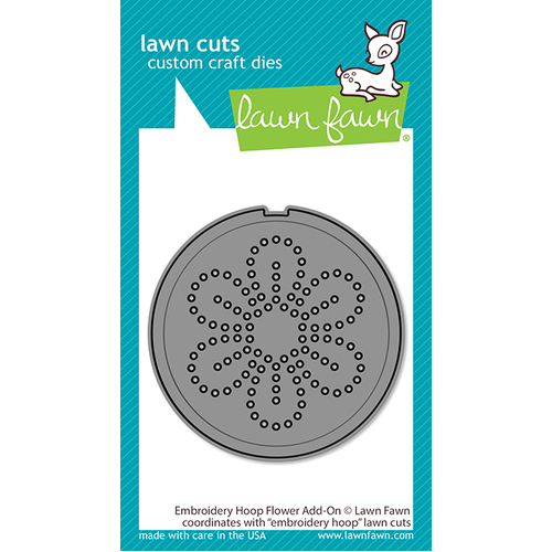 Lawn Fawn Embroidery Hoop Flower Add-On Die