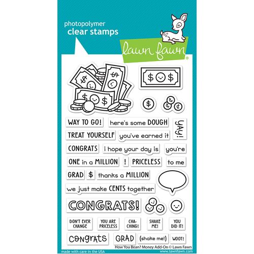 Lawn Fawn How You Bean? Money Add-On Stamp