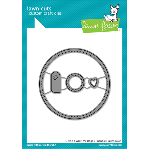 Lawn Fawn Give It A Whirl Messages: Friends Lawn Cuts Die