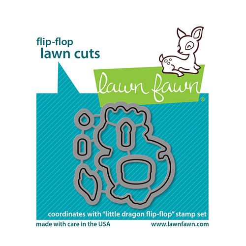 Lawn Fawn Little Dragon Flip Flop Lawn Cuts Die