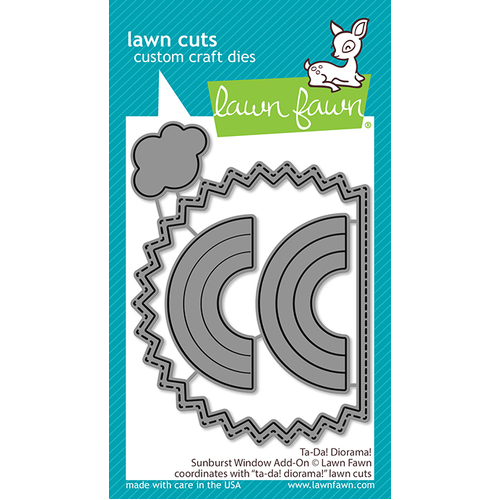 Lawn Fawn Ta-Da! Diorama! Sunburst Window Add-On Die