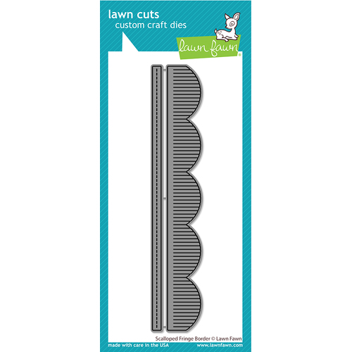 Lawn Fawn Scalloped Fringe Border Die