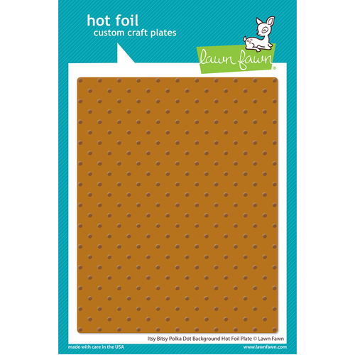 Lawn Fawn Itsy Bitsy Polka Dot Background Hot Foil Plate