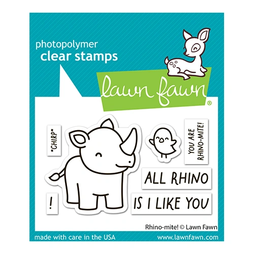 Lawn Fawn Rhino-Mite! Stamp