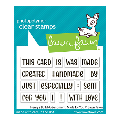 Lawn Fawn Henry's Build-A-Sentiment- Made For You Stamp