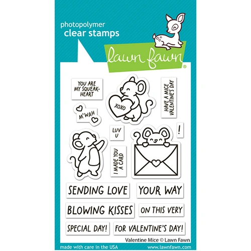 Lawn Fawn Valentine Mice Stamp