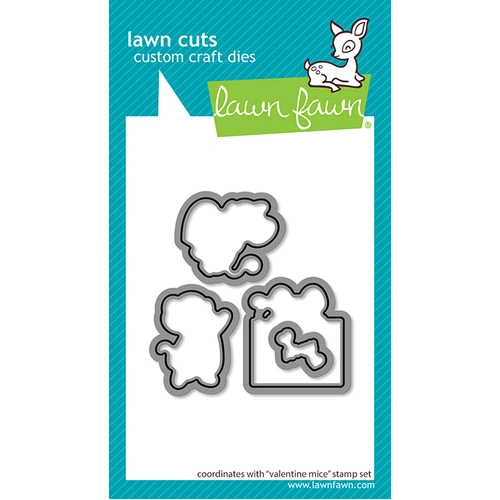 Lawn Fawn Valentine Mice Lawn Cuts Die