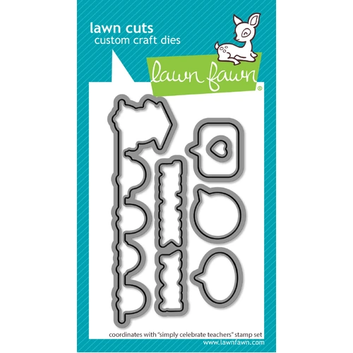 Lawn Fawn Simply Celebrate Teachers Lawn Cuts Die