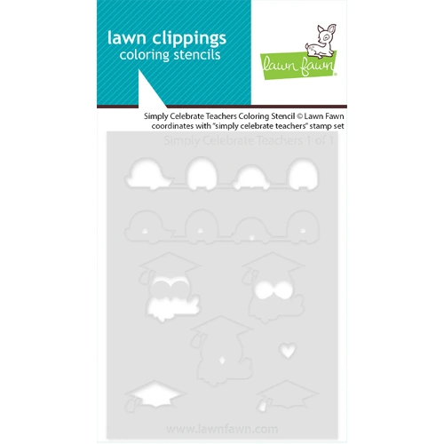 Lawn Fawn Simply Celebrate Teachers Colouring Stencil